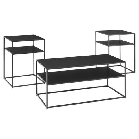 Your Guide to Integrating the Bowery Hill Matte Black Coffee Table Set
